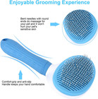 Self Cleaning Slicker Brush  Dog Cat Bunny Pet Grooming Shedding Brush - Easy To