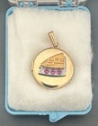 Southern California Edison Sce Employee Service Award Locket Rubies 1 20 12k Gf