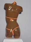 New Exotic Dancer Thong Bikini 2 Piece Set A b Cup Vibrant Hibiscus Print