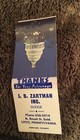 Vintage Matchbook Cover Matchcover J  B  Zartman Dodge Letitz Pa Washington Cap