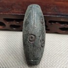 Ancient Chinese Hongshan Culture The Old Carved nice Black Statue Pendant 3354