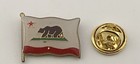 Vintage 80s California Flag Enamel Pinback Lapel Pin Hat Pin New