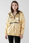 Adidas Originals Golden Wb Windbreaker Gold Half-zip Lined Br0290 Women   s M 14