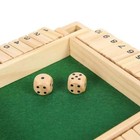 Wooden Dice Board Game Shut The Box For 4 Players Flaps dices Game Parent-child 