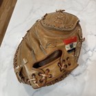 Vintage Leather Baseball Glove Hutch Catcher s Mitt Rh C256