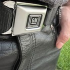 Gm Logo Belt Official Licensed Authentic Black Panel Seat Belt Style Buckle Down
