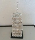 Vintage Japanese Handmade Collectible Faux Pearl 5-tiers Pagoda Tower