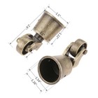 4pcs Bronze Swivel Round Cup Caster For 25-30mm 1 -1 18  Wood Legs