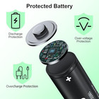 18650 Rechargeable Battery 3 7v Li Batteries Button Top High Capacity Flashlight