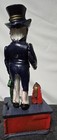 Vintage Cast Iron Uncle Sam Mechanical Coin Bank -  Working