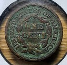 1848 Braided Hair Large Cent - Actual Coin Shown - Free Shipping Tracking Inv525
