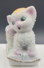 Vintage Sugar Kitten Cat Brown Sitting On Pillow Figurines Japan Granny Core Mcm