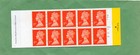 Great Britain Booklet Of 10 Sg  hd10  by Walsall  1993 First Class Stamps Mint
