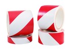16 Rolls Vinyl Floor Striped Safety Warning Tape Red white 3inch X 54ft