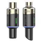 Lekato Wireless Microphone System 5 8ghz 48v Phantom Power For Condenser Mic