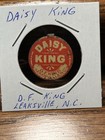 Daisy King D  F  King Leaksville  N  C  Vintage Tin Tobacco Tag