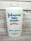 Vintage 80s Johnsons Baby Powder 24oz Talc New Sealed Prop Twist Lid Made In Usa