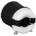 Hubbell Hbl2521 4 Pole 3 Phase 20a Insulgrip Locking Plug - Black white