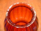 Large Antique Victorian Hanging Cranberry Lamp Shade With Inverted Optics