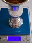 Vintage Judaica Sterling Silver Kiddush Cup Wine Goblet 41g 4 5  Marked Esco