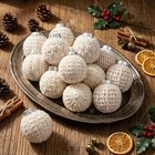  12 Pcs Farmhouse Crochet Christmas Ornaments 6 Styles 2 36 Inch Handmade 