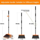 2-pack Is More Economical   upgraded Upright Broom Large Size  orange  2-pack 