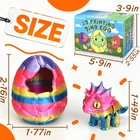 6pcs 3d Printed Hatching Dinosaur Eggs Articulated Dino Figurines Toy Set Gift