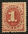 Travelstamps 1891 Us Stamps Scott  j22-1cent Postage Due Mint Mnh Og   fault