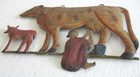 Antique Old Advertisement Trade Sign   Iron Milking Cow Hand Made