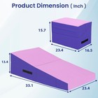 Gymnastics Mat Incline Folding Tumbling Yoga Non Slip Handles Fdw Indoor Outdoor