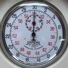 Vintage Camero Swiss Stopwatch 7 Jewel Shock Protected With Original Box Works