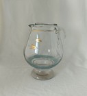 Etched Cocktail Martini Pitcher Mid Century 1950s Glass Barware