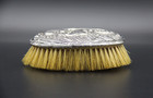 1908 Antique G   C Ld Birmingham Sterling Silver Repousse Brush Made In England
