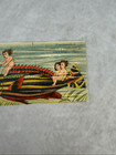 Victorian 1890s Parlin   Orendorff Trade Card Canton Il Cherubs Fish Advertising