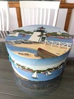 Set Of Three Claire Murray Nantucket Decorated Nesting Hat Boxes Vintage 2002