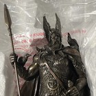 Odin Viking Norse Mythology God With Wolves Statue Antique Bronze Finish 