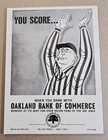 September 4  1961 Oakland Raiders V Denver Broncos Afl Football Program 2nd Year