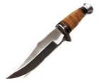 Small 10  Olivewood Handle Edc Hunting And Camping Knife W leather Sheath