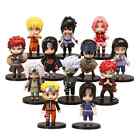12 Pcs set Anime Naruto Kakashi Gaara Pvc Action Figure Collectible Toy Gifts
