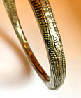 Antique African Niger Baoul   Dogon Bronze Manilla Currency Neck-ring cuff