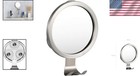 Round Fogless Shower Mirror With Razor Holder   Powerful Suction For Easy Use