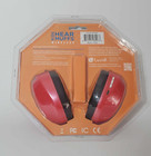 Lucid Kids Wireless Hear Muffs Preserve Hearing For Ages 5 -10 -red -new