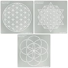 No 488 Metal Stencils  Sacred Geometry Figures  Flower Of Life Version  64 