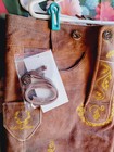 Nwt  Sz 38  oktoberfest germany  Lederhosen  above Knee  Embr no Suspenders