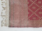 Vintage Traditional Indian Silver Brocade Sash 167x33cm
