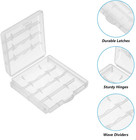 6pcs Aaa Battery Storage Case Holder Box Aa Battery Storage Case