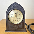 Vintage Waverly Gothic Mantle Clock Bakelite Arch Cathedral Electric