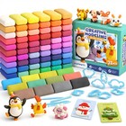 72 Colors Air Dry Clay Kit For Kids - Non-toxic Modeling Clay  Craft Supplies