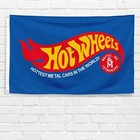 For Hot Wheels 3x5 Ft Flag Mattel Toys Collectors Toy Cars Gift Sign Banner