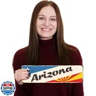 Smartsign 4 X 14 Inch Arizona State Vintage Metal Sign  40 Mil Rustproof Alum